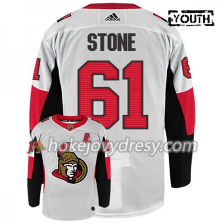 Dětské Hokejový Dres Ottawa Senators MARK STONE 61 Adidas Bílá Authentic